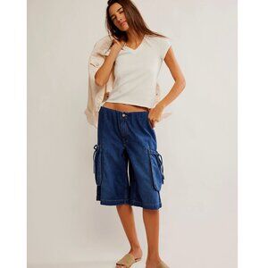 NWOT - Free People / We The Free - Marty Pull-On Crop Jeans - Sz L